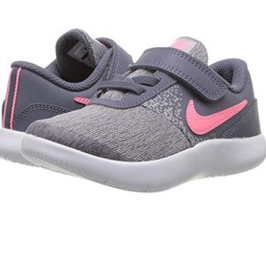 Nike Flex Contact Toddler Sneakers - Gray & Pink